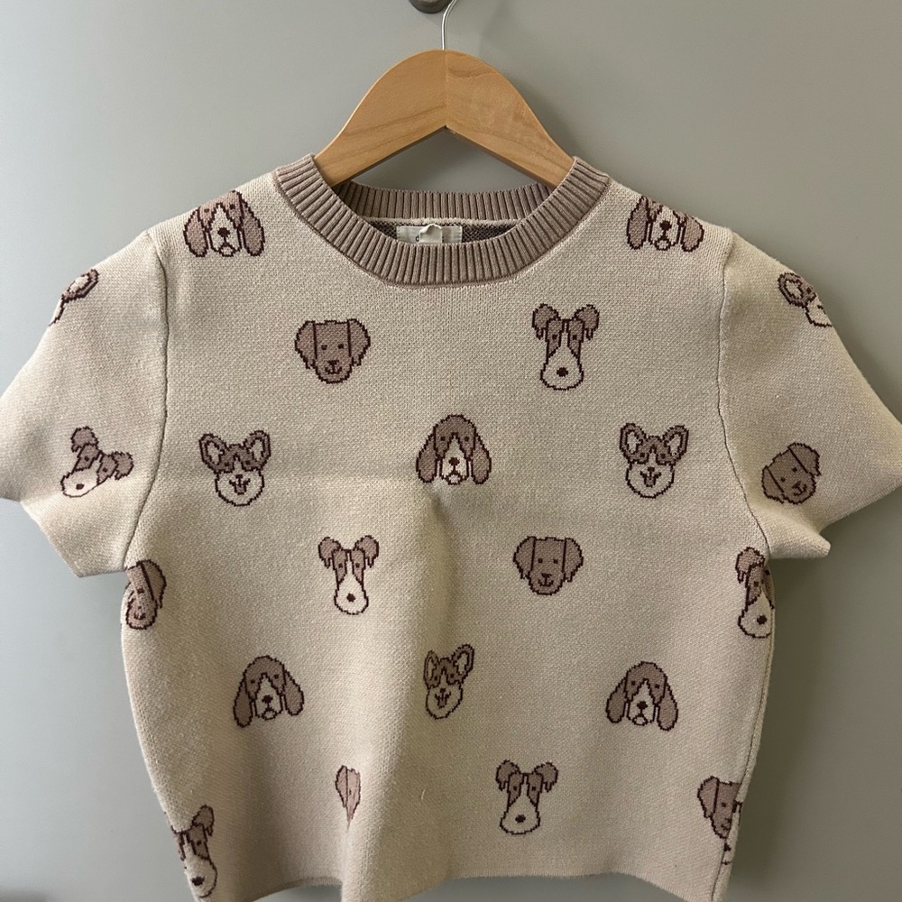 Cute Dog Patterned Sweater